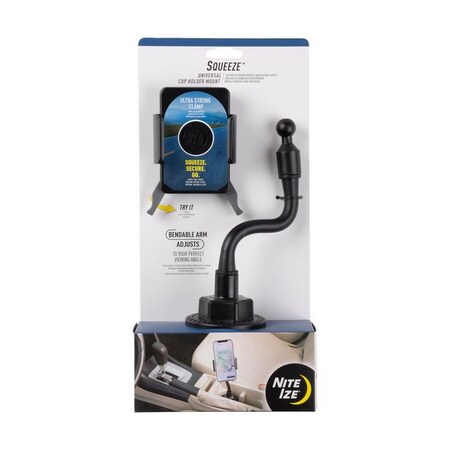 Nite Ize Black Cup Cell Phone Holder For Universal SUCH-01-R8